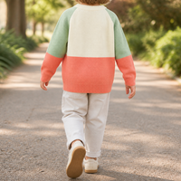 Sweat-shirts d'hiver pour enfants OEM, logo personnalisé, vêtements à manches longues pour enfants, vente en gros de chemises de sport rayées pour enfants