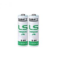 Cellule cylindrique SAFT 2.6Ah 9.36Wh 3.7V au lithium-thionyle chlorure (Li-SOCl2) LS14500 haute densité énergétique pour encodeurs de compteurs