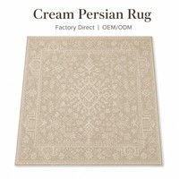 Luxury Victorian Patterned Rug Vintage Traditional Living Room Carpet Large Beige Ivory Oriental Style Area Rug Home Decor