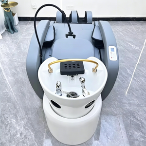 Fauteuil de lavage de cheveux électrique automatique de luxe pour salon de coiffure, avec thérapie aquatique et massage intégré - Product Image 5