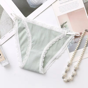 Tanga Deportes Comodos Calzoncillos Tira Lenceria Femenina Algodon Simple Mujeres Ropa Interior Lindo Encaje <span class=keywords><strong>Bragas</strong></span> De Ninas - Product Image 1