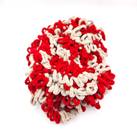Vente en gros de fil chenille 100% polyester pour coussin tricoté à la main, fil à boucle