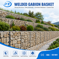 Cage en gabion de pierre soudée galvanisée en gros, tailles personnalisables (0,3m-1,5m), diamètre de fil 3,0-5,0mm pour système de soutènement