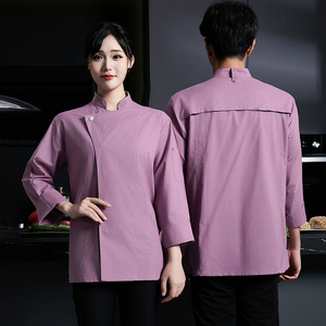 Uniformes De Filipinas Chef restaurante y Bar uniformes <span class=keywords><strong>cocina</strong></span> Chef ropa Extra grande <span class=keywords><strong>cocina</strong></span> Chef uniforme abrigo nuevo 2024 - Product Image 4