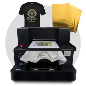 New Metallic Foil Tech A3 t-shirt dtg direct to garment printer with DTF capability