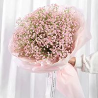 Bouquet de Gypsophile Artificielle de 62 cm, Fausses Fleurs de Souffle de Bébé Réalistes, Toucher Naturel, Faits à la Main, Tiges Longues Colorées pour Mariage et Fêtes