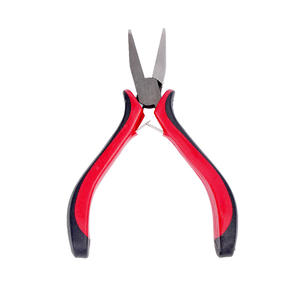 คีมตัดความแม่นยำสูง 4.5 นิ้ว ผลิตจากเหล็กโครเมียมวาเนเดียม ปากเรียบ สำหรับงานจิวเวลรี่และงานฝีมือ ด้ามจับสีแดงดำ - Product Image 2