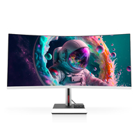 Ordinateur de bureau de jeu 24 27 pouces, processeur CPU, 16 Go de RAM, SSD 512 Go, alimentation, écran incurvé HD, tout-en-un, ordinateur de bureau de jeu