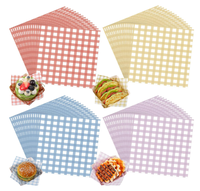 Papier d'emballage pour hamburger et sandwich personnalisé, résistant à la graisse, papier ciré pour aliments et gâteaux, pour restaurant, emballage de hamburgers et d'aliments