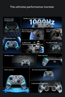 Nu BIA Red Magic Cyber Gamepad inalámbrico BT Gaming Controller Elite Hall Trigger Joystick RGB para Switch PC Android IOS