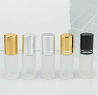 5ml 10 ml Mat Parfum Huile Rouleau Bouteille Rollon 10 ml Bambou Rouleau sur Bouteille En Verre avec Boule En Métal Couvercle En Bois pour Huile
