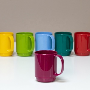 Taza Grande con Asa ORNAMIN - Taza de Plástico de 320 ml con Aislamiento Térmico, Apta para Lavavajillas y Microondas |   Unisex para Oficina y Aire Libre - Product Image 2