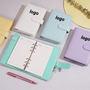 <b>A5</b> Promotion Custom Logo Advertising Trendy Insinspired Looseleaf Notebook in Pastel Shades Perfect for Gift Giving - Product Image 1
