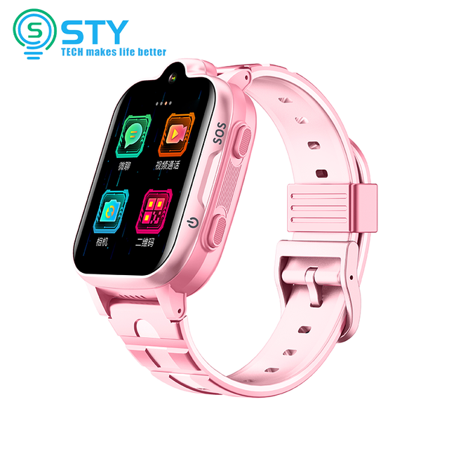 Waterproof Kids Smart Watch SOS Antil-lost Smartwatch Baby 4G SIM Card Clock Call Location Tracker Watch