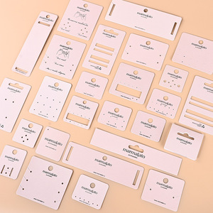 Grandes cartes de présentation pour bijoux en forme de fruits, étiquettes personnalisées pour boucles d'oreilles et colliers, cartes d'emballage en papier - Product Image 1