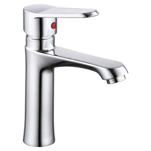 Grifo de Lavabo Moderno con Entrada de 4 Puntos, Agua Fría y Caliente, Grifo para Lavabo de Baño con Manija Elevadora, Diseño Duradero - Product Image 1