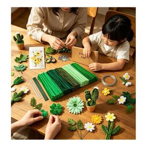 Set de Arte Creativo DIY, Alambre de Terciopelo de 10 mm para Proyectos Educativos y Hermosos Diseños de Flores Decorativas con Alambre de Terciopelo - Product Image 4