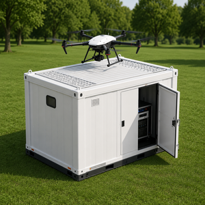 Station d'accueil pour système aérien autonome, hangar intelligent pour la patrouille de sécurité, l'inspection, la cartographie et la collecte de données - Product Image 3