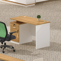 Table de bureau simple moderne 1.4m finition chêne blanc simple mobilier économique pour bureau à domicile