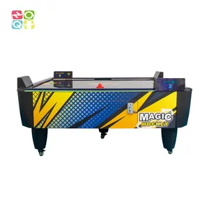 Amusement Game Arcade Machine Meerdere Pucks 2 Spelers Air Hockey Tafel Met Ticket Outlet