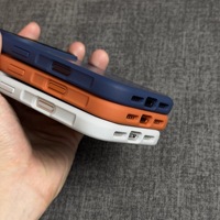 Coque pour iPhone 17 Pro Max, effet mat color-block, magnétique, protection intégrale antichoc pour Apple 17