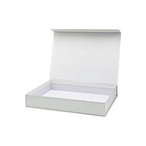 Customized Luxury Rigid White Paper Cardboard <b>Magnetic</b> Flip Closure Gift <b>Box</b> Packaging With logo - Product Image 5