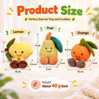 Jouet pour chien en forme de fruit, en latex et peluche, couineur, interactif, pour la dentition des chiots, pour petites et moyennes races, vente en gros