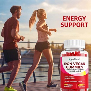 Private Label Strawberry 90 Count <strong>Multivitamin</strong> Vegan Iron Gummies Supplements for Women and Kids - Product Image 4