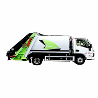 Camion poubelle à compression bidirectionnelle