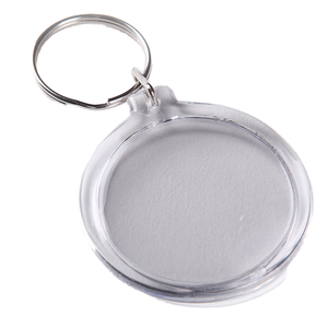 Transparent Acrylic Zinc Alloy Crystal Digital Photo Keychain Pendant Waterproof Lightweight Custom Logo Promotional Gift - Product Image 1
