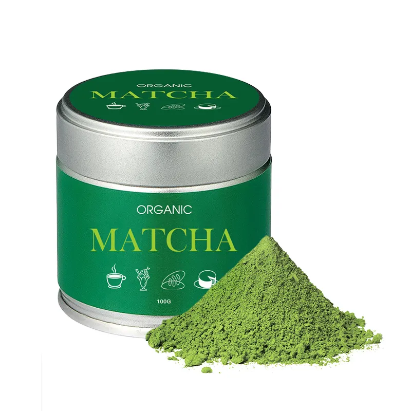 Nhãn hiệu riêng có thể gói Hữu Cơ Nghi Lễ Matcha bán buôn bột thực phẩm hàng đầu lớp matcha trà xanh bột không đường thuần chay