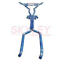 SKYLEY Titane Échappement Pour Bmw X5 X6 X7 M50i M60i G05 G06 G07 V8 4.4t Silencieux Valved Control Catback Accessoires De Voiture