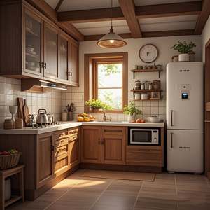 Armoires de cuisine haut de gamme personnalisées de luxe léger de haute qualité, produit d'exportation d'usine - Product Image 2