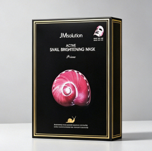 ผลิตในเกาหลี JMsolution แผ่นมาส์กหน้า Pink Snail Brightening Cotton Mask บำรุงผิวหน้า เหมาะสำหรับทุกสภาพผิว - Product Image 1