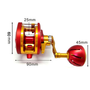 <span class=keywords><strong>Moulinet</strong></span> de pêche <span class=keywords><strong>casting</strong></span> en aluminium, équipement complet en céramique, pour les gros poissons, puissance de frein de 30 kg - Product Image 2