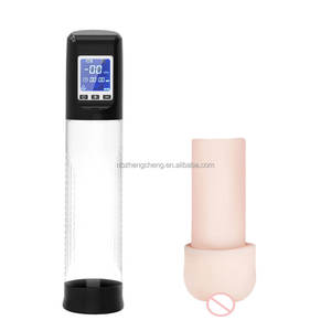 Automatische <span class=keywords><strong>Penis</strong></span> vergrößerung pumpe Upgrade LCD Saugen Männlicher Mastur bator <span class=keywords><strong>Penis</strong></span> Vakuumpumpe Wiederauf ladbare Erektionen verbessern Gerät - Product Image 2