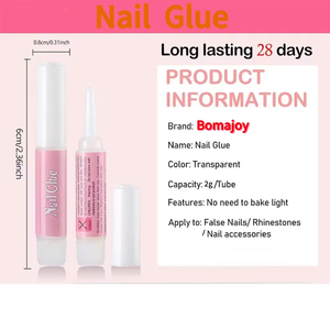 Low Moq Custom Super Strong <strong>Nail</strong> Glue Professional Private Label Transparent 2G <strong>Nail</strong> Tips Glue <strong>Gel</strong> for Press on <strong>Nails</strong> - Product Image 2