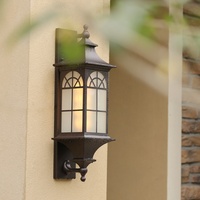 Prix usine extérieur LED applique murale noir étanche en aluminium porche et lanterne murale extérieure pour jardin utilisation de jardin