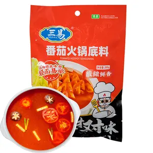 High Quality Chinese Food Tomato Soup Base Hot Pot Soup Seasoning Halal Healthy Food Condiments Fresh Tomato Soup Seasoning
