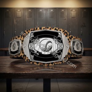 Cinturón de Campeonato Personalizado, Chapado en Oro, para Lucha Libre, MMA, Boxeo, con Correa de Cuero Genuino y Grabado - Product Image 2
