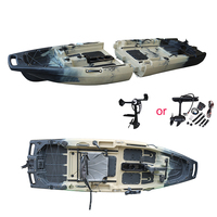 Kayak de pêche modulaire 2025 NOUVEAU 9 HDPE Durable Écologique Léger Facile à ranger Une personne Sit-On-Top Pagaie Garantie 2 ans
