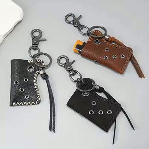 เคสน้ำหนักเบาหนัง PU สไตล์พังก์พร้อมพวงกุญแจ-งานเย็บแฮนด์เมดสำหรับการตั้งแคมป์กลางแจ้งการเดินป่า - Product Image 1
