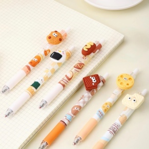 Penna Gel Umei a Forma di Biscotto Cartoon, Punta 0.5mm per Scuola e Ufficio, con Accessorio Kawaii Simulato Snack - Product Image 4