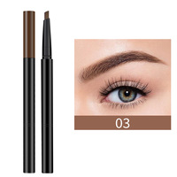 Crayon à sourcils crémeux longue tenue de haute qualité et pochoir pour le contour du visage