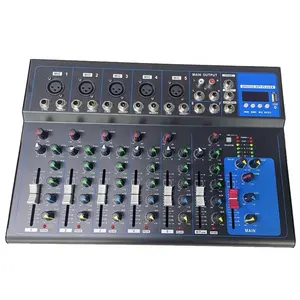 Mixer Audio serie prezzi economici F7 con display LCD Mini Mixer Usb Dj