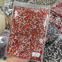 Lot en gros de strass en verre à dos plat, 100 grosses unités, diverses tailles et couleurs, 20 000 strass pour ongles, pour artisanat décoratif