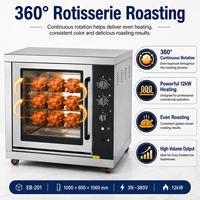 Machine à rôtir le poulet électrique professionnelle avec contrôle de la température et mode d'économie d'énergie pour les fournitures de restaurants