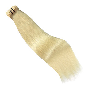 Venta al <span class=keywords><strong>por</strong></span> mayor # Extensiones de Cabello Humano Rubio Platino 613, Cabello Remy Liso, Listo para Enviar, Directo de Fábrica - Product Image 2