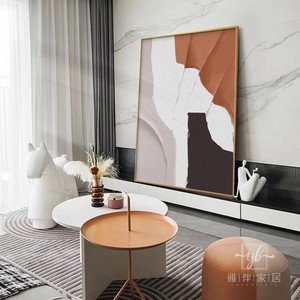 Arte Abstracto en Lienzo al Óleo, Cuadro Rectangular con Marco de Aluminio, Decoración Vertical Grande para Sala de Estar - Product Image 3