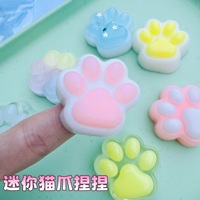 Mainan squishy mini cakar kucing terlaris lintas batas, liontin boneka kecil, slow rebound, seperti silikon, penghilang stres anak-anak